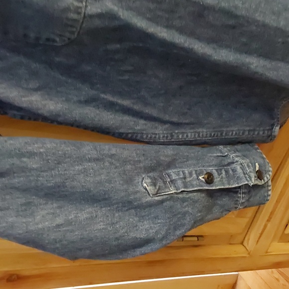POLO RALPH LAUREN ZIPPER DENIM SHIRT/ JACKET LOOK SIZE L...DENIM BLUE - Picture 5 of 7
